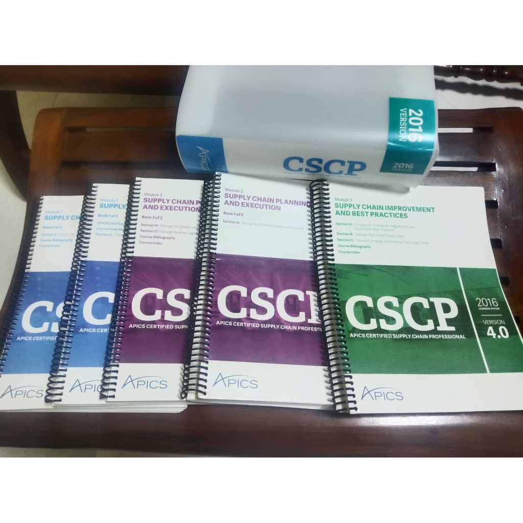 APICS CSCP ( Certified Supply Chain Professional ) 2016- Set of 6 Books Spiral-bound – Box set