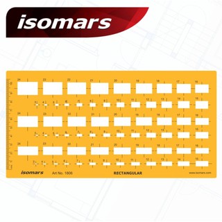 ISOMARS แผ่นเพลท RECTANGULAR (ISM-1806M)