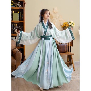 Pre-Order ชุดจีนโบราณ hanfu ชุดฮั่นฝู ผู้หญิง ลายปัก ชุดจีนย้อนยุค ชุดจีน ชุดเดรสย้อนยุค cosplay ปรมาจารย์ลัทธิมาร