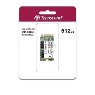 Transcend M.2 2242 SSD 512 GB (R max 560 MB/s / W max 500 MB/s) รับประกัน 5 ปี- มีใบกำกับภาษี-TS512GMTS430S