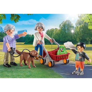 Playmobil 70990 ModernHouse Grandparents with Child ฟิกเกอร์ โมเดิร์นเฮ้าส์ ปู่ย่ากับหลาน