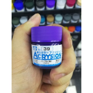 สีสูตรน้ำ Mr.Acrysion Color N39 PURPLE (Gloss) 10ml