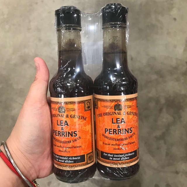 !!ขายแพ๊คคู่!! ซอสเปรี้ยว Lea&Perrins 150/290 ml.