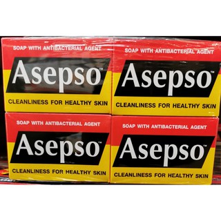 อาเซปโซ สบู่ก้อน Asepso Soap Soap for healthy skin Original สบู่เพื่อสุขภาพผิว สูตรออริจินัล 80กรัม x 4 ก้อน