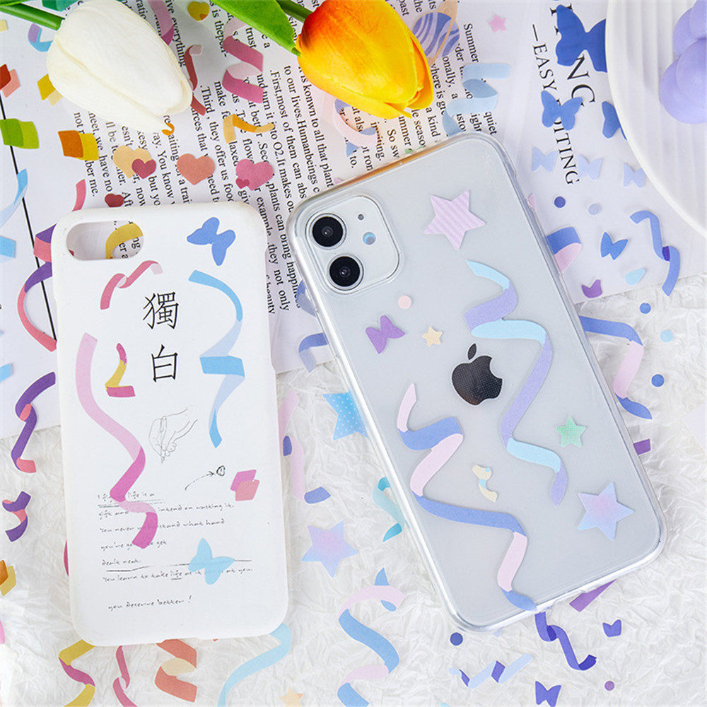 1Pcs Ribbon Series Long Strip Stickers Ribbon Photo Album Decoration ...