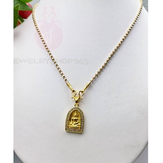 jewelryshop K156 สร้อยคอพร้อมจี้ จี้พระเล็กๆ จี้หลวงปุ่ทวด ขนาด** 18 นิ้ว **