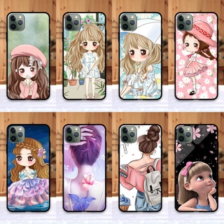 เคส iphone 11 pro Max ลายการ์ตูนผู้หญิง ขอบนิ่มหลังแข็ง เคสมือถือ เคสโทรศัพท์ Case เคส TPU ขอบนิ่มหลังแข็ง