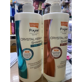 Lolane Pixxel crystal keratin shampoo  โลแลน พิกเซล คริสตัล เคราติน แชมพู สูตรบำรุง 950 มล