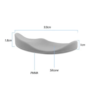 Ankndo แผ่นรองเมาส์ซิลิโคนเจลกันลื่นสําหรับเล่นเกมสํานักงาน Ergonomic Wrist Rest แผ่นรองข้อมือ ที่รองข้อมือเมาส์