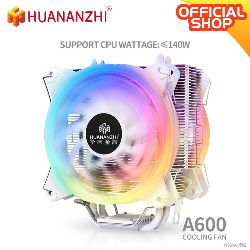 HUANANZHI A600 4 Copper Heat Pipe LED CPU Cooler Cooling Fan Radiator ...