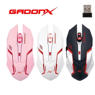 GADONX GWM-X21 Wireless Mouse เมาส์ไร้สาย มีแบตเตอรี่ในตัว ไม่ต้องใช้ถ่าน Mouse wireless gaming รับประกัน 1 ปี