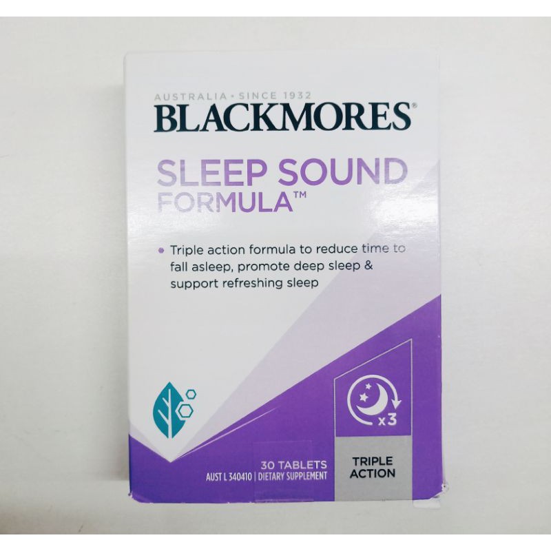 Blackmores Sleep Sound Formula Triple Action 30 tablets Valerian extract  แบล็คมอร์ วิตามิน ช่วยเรื่องการนอนหลับ 30 เม็ด | Shopee Thailand