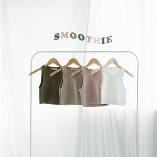 Tank Top เสื้อกล้ามครอป - Smoothie "Milk / Pink Milk / Milk Tea / Green Tea"