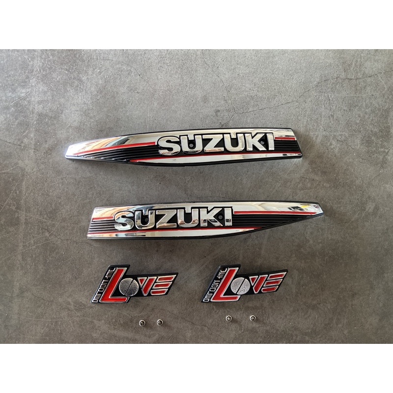 โลโก้ข้างถัง,โลโก้LOVE**สีเงิน** RC100 SUZUKI