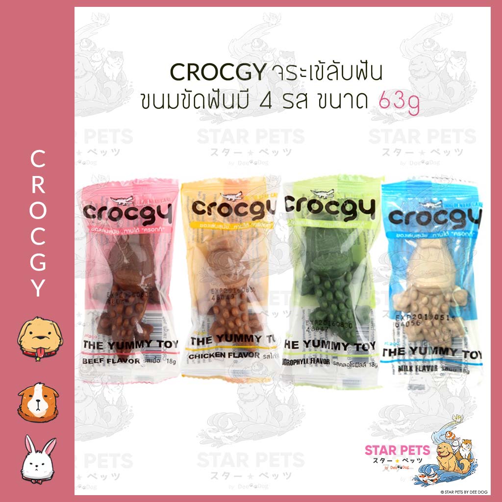 🦷🐊 จระเข้ลับฟัน ขนม ที่ลับฟันสัตว์เลี้ยง ขนาด 63g