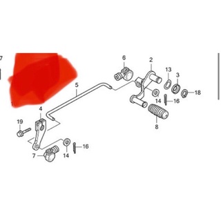 ชุดคันเกียร์Honda CBR 150 ปี201-2016แท้