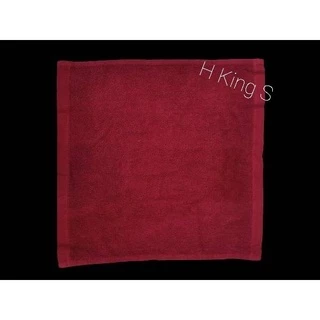 ผ้าเช็ดหน้าโรงแรม 12"x12" cotton 100% 1ปอนด์ ทอขนหิ้น ด้ายคู่ ซับน้ำดี สินค้าพร้อมส่ง ผลิตในไทย