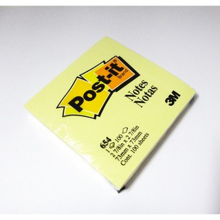 Taweemitr กระดาษโน๊ตมีกาว Post-It 654 ขนาด 3x3 นิ้ว