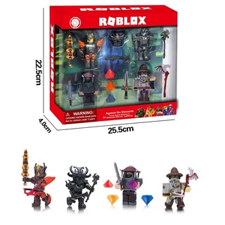 พร้อมส่ง💥 โมเดล Roblox ชุด#10 Dragon Knight จำนวน 4 ตัว มาพร้อม Accessories สูง 7 cm ราคาถูกมาก งานจีน