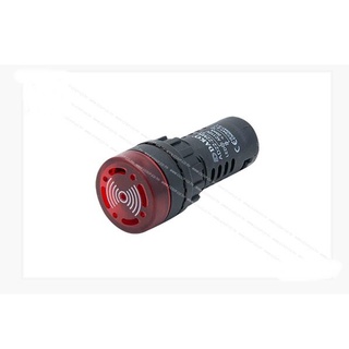 ไพลอตแลมป์ (Pilot Lamp) 22mm. 110V ประเภทออด ชนิดมีแลมป์ สีแดง # AD22MR-R110