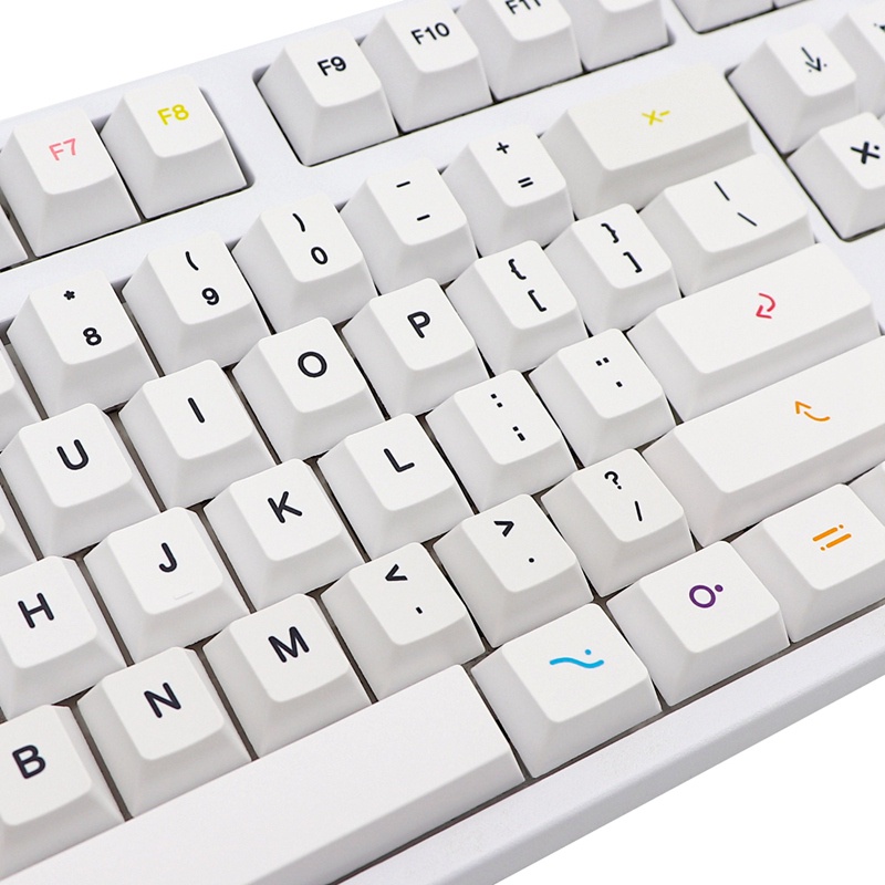 Fruits Keycap White Theme Minimalist Style Cherry Profile for 61/64/68/75/84/RK836/87/96/980/108 Keyboard Keycaps #8