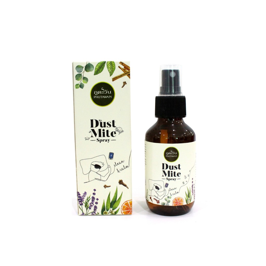 ภูตะวันสเปรย์กันไรฝุ่นออแกนิค PHUTAWAN Organic Dust Mite Spray | Shopee  Thailand