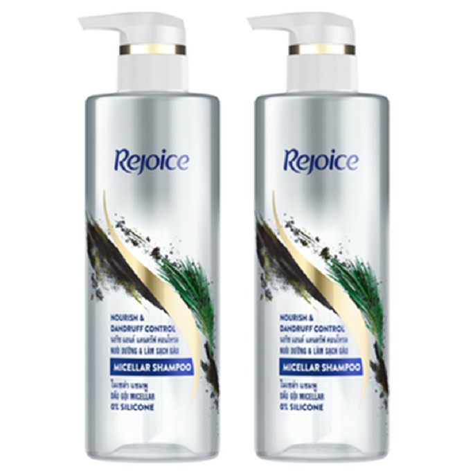 Rejoice Nourish & Dandruff Control Micellar Shampoo 480 ml x2 p&g