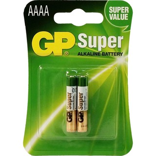 ถ่าน 4A GP Battery Super Alkaline AAAA x2 ถ่านอัลคาไลน์ 4A,LR8D425,E96 1.5V 1 แพค 2 ก้อน