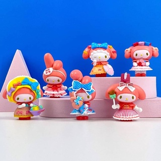 โมเดล My Melody ชุด Fairy Tail ชุดละ 6 ตัว ขนาดความสูงประมาณ 5-6 cm