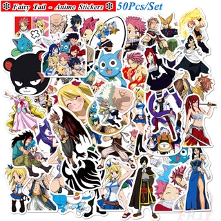 ❉ Fairy Tail - Series 04 Anime Natsu Lucy Erza Happy สติ๊กเกอร์ ❉ 50Pcs/Set Waterproof DIY Fashion Decals Doodle สติ๊กเกอร์