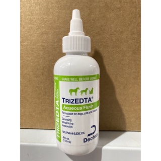 Trizedta aqueous flush  หมดอายุ 10/2023 ขนาด 118 มล.  น้ำยาทำความสะอาดช่องหูและผิวหนังสุนัขและแมว