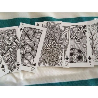 Cards hand made doodle style