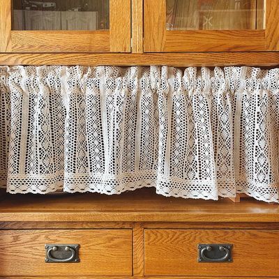 ลูกไม้ม่านสั้นครัวม่าน ผ้าม่านสั้น curtain (ไม่มีราวแถม)