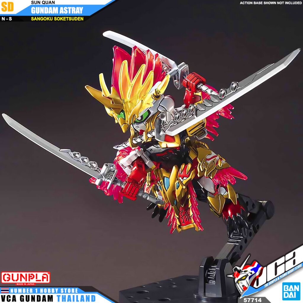 Bandai Model Kit Gunpla – Gundam SD Sangoku Sokets Sun Shangxiang Strike – Figure Assemblaggio, Personaggio Anime