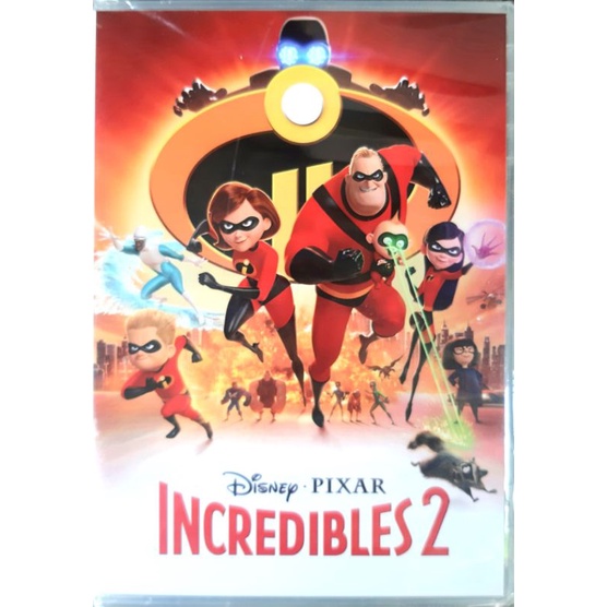 Dvd การ์ตูน Disney Pixar Incredibles 2 ลิขสิทธิ์แท้ มือหนึ่ง