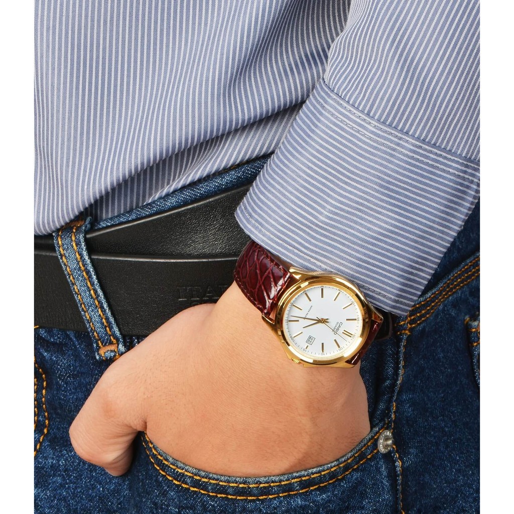 แท้ 100%  Casio Man/Lady นาฬิกาคู่ LTP-1183 MTP-1183 MTP-1239D MTP-1239 MTP-1183A (กล่องดำ) ดูดีประกันศูนย์​ 1 ปี
