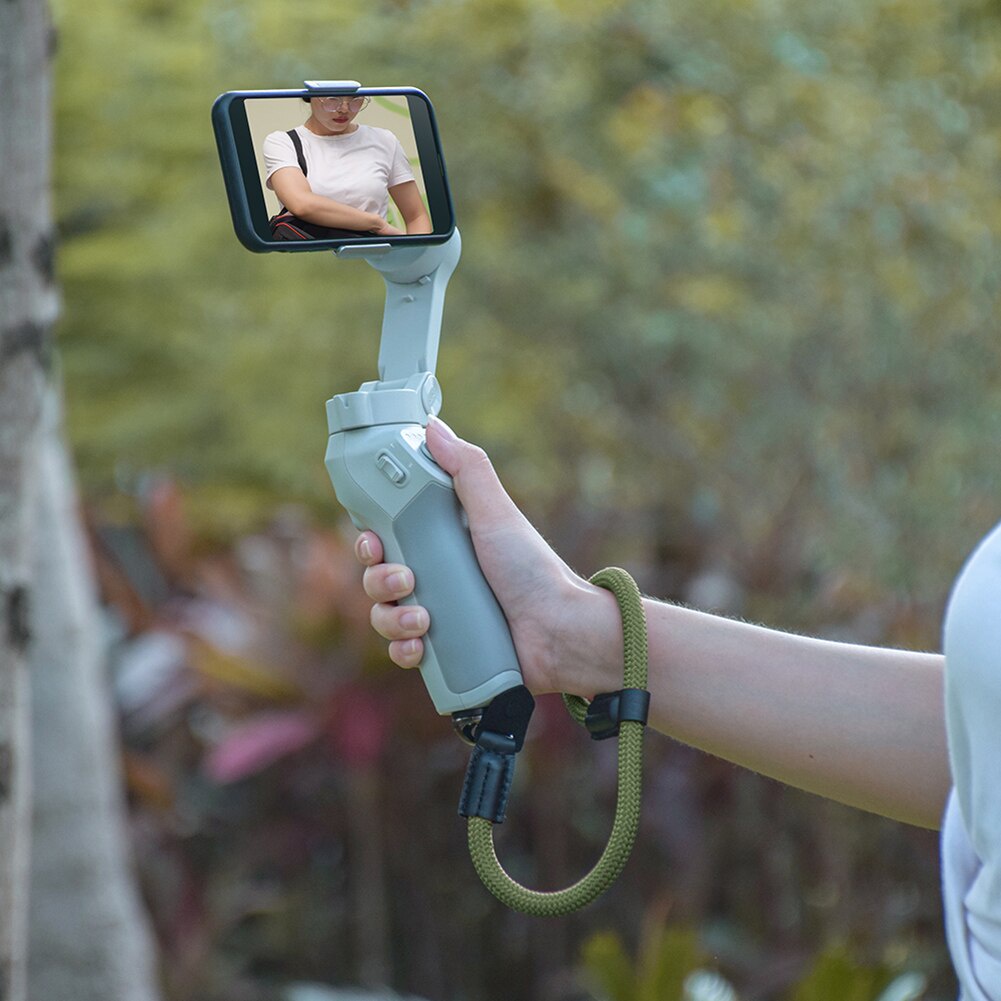 Universal ไนลอนความปลอดภัยสายคล้องมือสําหรับ DJI OM 6/5/OM 4/Osmo กระเป๋า 3 2 SLR กล้องมือถือ Gimbal Stabilizer สายรัดข้อมือ 1/4 Scree