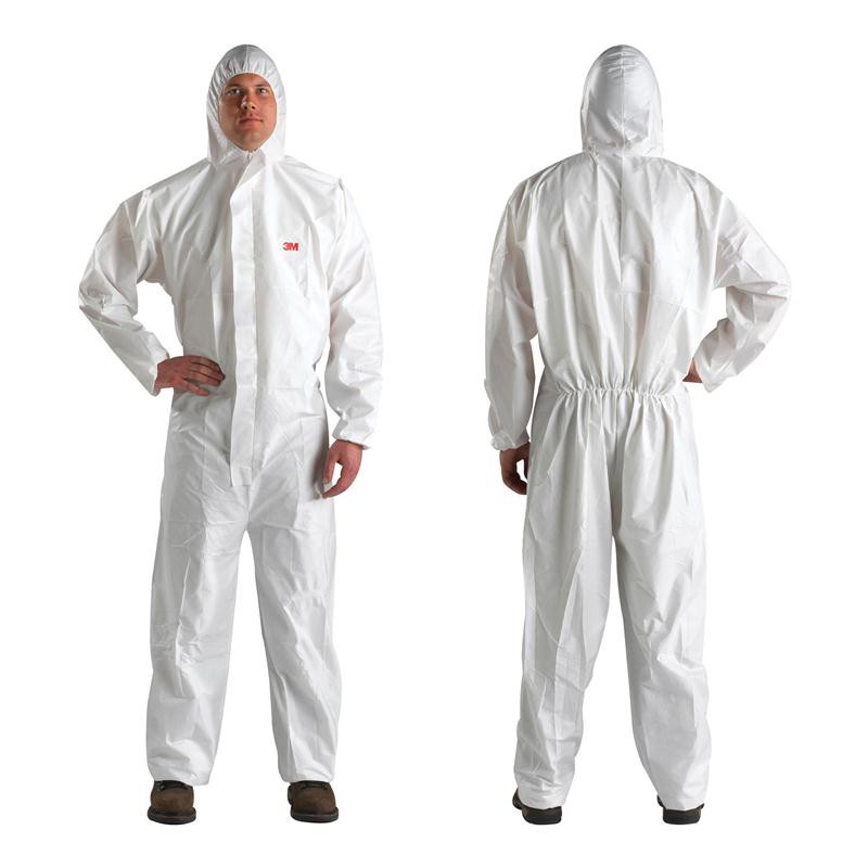 3M4510 PPE  ชุดป้องกันฝุ่น ละออง และสารเคมี COVERALL WHITE TYPE 5/6 EN 14126