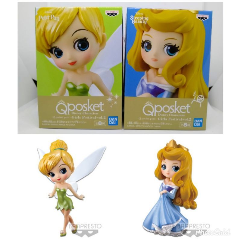 Tinkerbell Aurora ส เงา Disney Characters Q Posket Petit Girls Festival Vol 2 Shopee Thailand