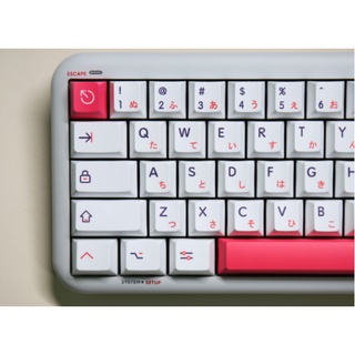 เซ็ตปุ่มคีย์แคป 130 คีย์  Kon Momo Keycaps Dye Sublimation PBT Cherry Profile เหมาะสม 61/64/68/78/84/87/96/980/104/108