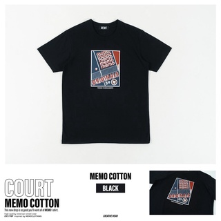 เสื้อยืดSale Memo ผ้า Cotton รุ่น COURT สินค้าลิขสิทธิ์แท้ เสื้อยืดคอกลมผ้าฝ้าย