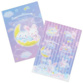 Set แฟ้ม A4 Cinnamelldream จาก Sanrio (Limited) เป็นการรวมกันของ Cinnamoroll x Wish Me Mell มี 2 แฟ้มในเซ็ต