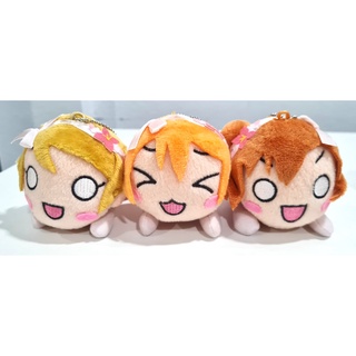 (ลิขสิทธิ์แท้/มือ2) พวงกุญแจ ตุ๊กตา อนิเมะ Hanoyo &amp; Rin &amp; Honoka จากเรื่อง Love Live!