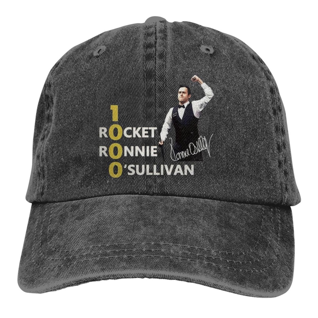 1000 Rocket Ronnie Oullivan เครื่องเล่นสนุ๊กเกอร์ Ronnie The Rocket Summer Ins Style Caps