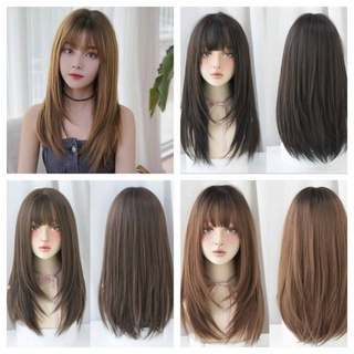 วิกผมงานสวยมากตามภาพ100% วิกผมผู้หญิง  วิกผมแบบสวมครอบ ผมยาว…
