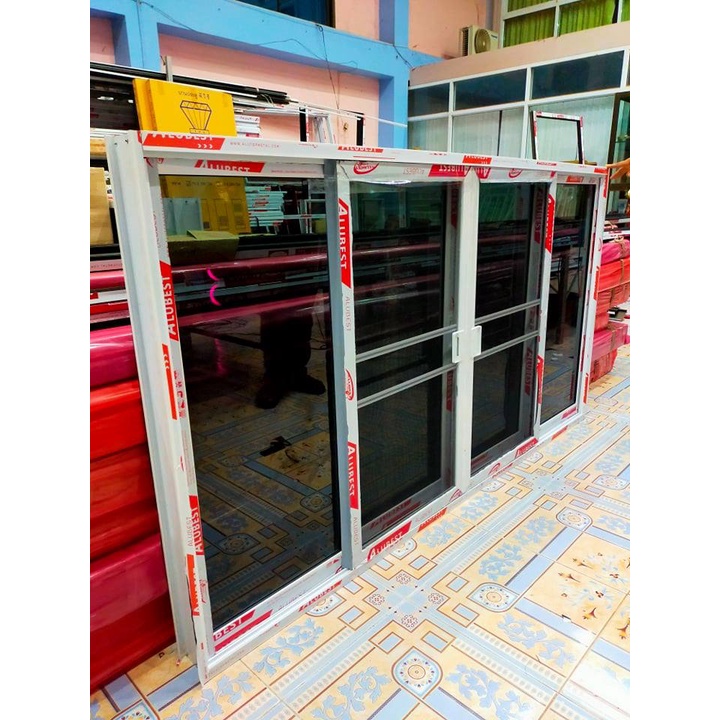 หน้าต่างบานเลื่อนอลูมีเนียมสำเร็จรูปขนาดกว้าง200xสูง110cm - รูปที่ 2