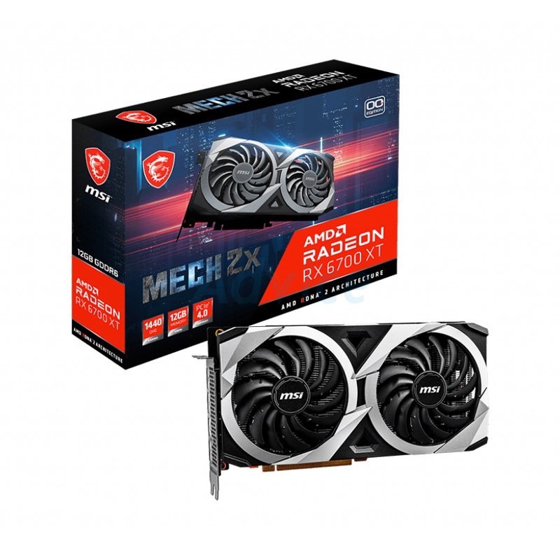 MSI RX6700XT 12GB MSI MECH 2X การ์ดจอ MSI สินค้ามือ 1 ประกัน 3 ปี