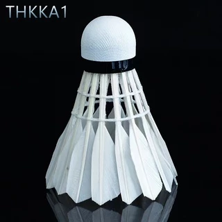 THKK ---NO.4 [แบดมินตันฝึกอาชีพ] (12 ลูก) [หัวลูกแข็ง]จุกคู่ ความเร็ว 76 ขนเป็ดหนานุ่ม ลูกขนไก่ 12 ลูก พร้อมกล่องลูกขนไก