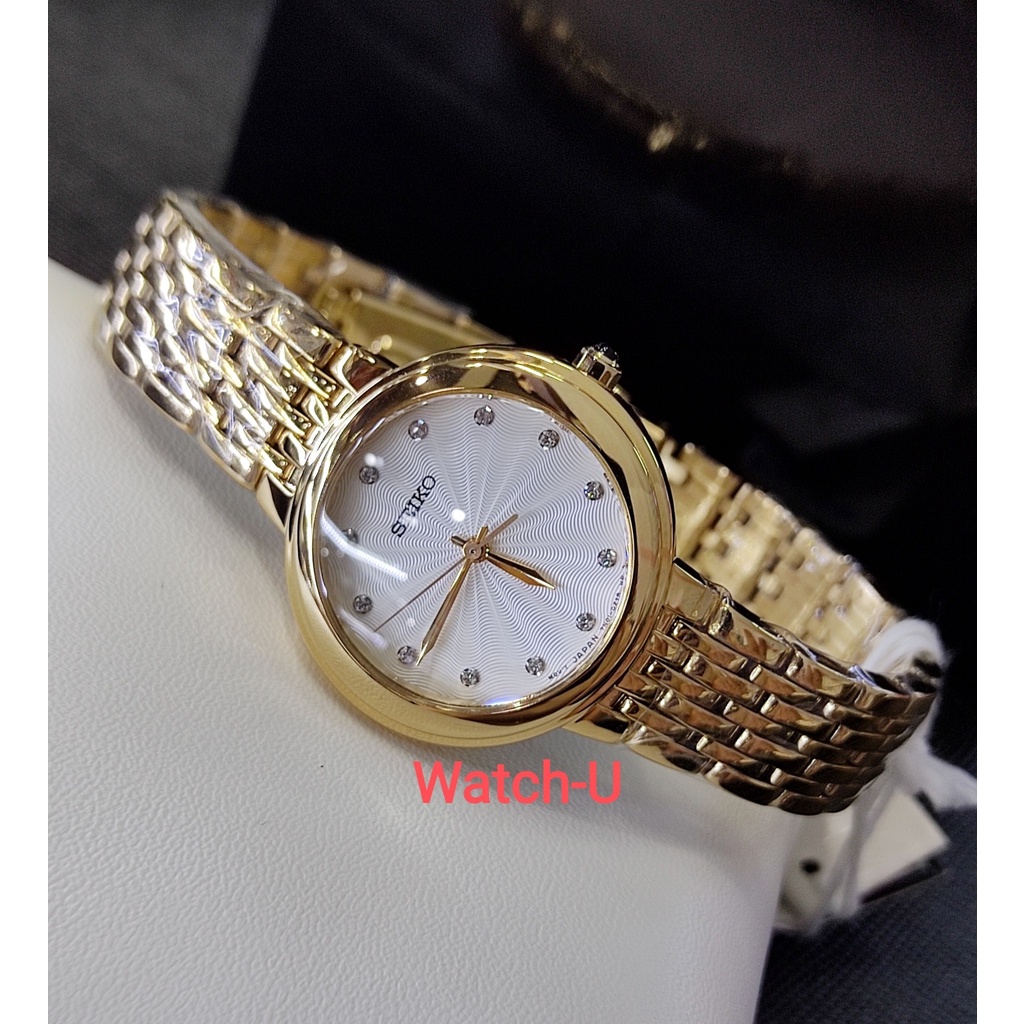 นาฬิกาข้อมือผู้หญิง SEIKO Quartz เรือนทอง รุ่น SRZ504P1 SRZ504P SRZ504 รับประกันศูนย์บ.ไซโก(ประเทศไทย)