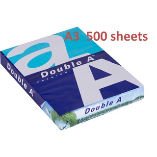 Double A, Photocopy Paper กระดาษถ่ายเอกสารขนาด A3 (297x420 มม.) ขนาดบรรจุ 500 แผ่น